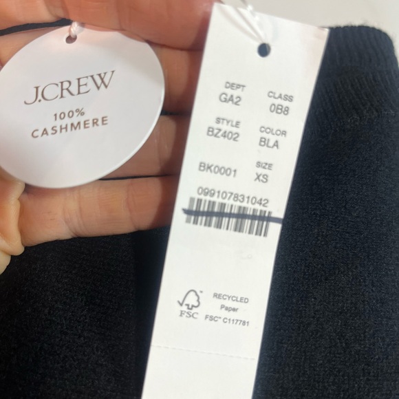 J.Crew Cashmere boatneck sweater in black - Picture 8 of 8